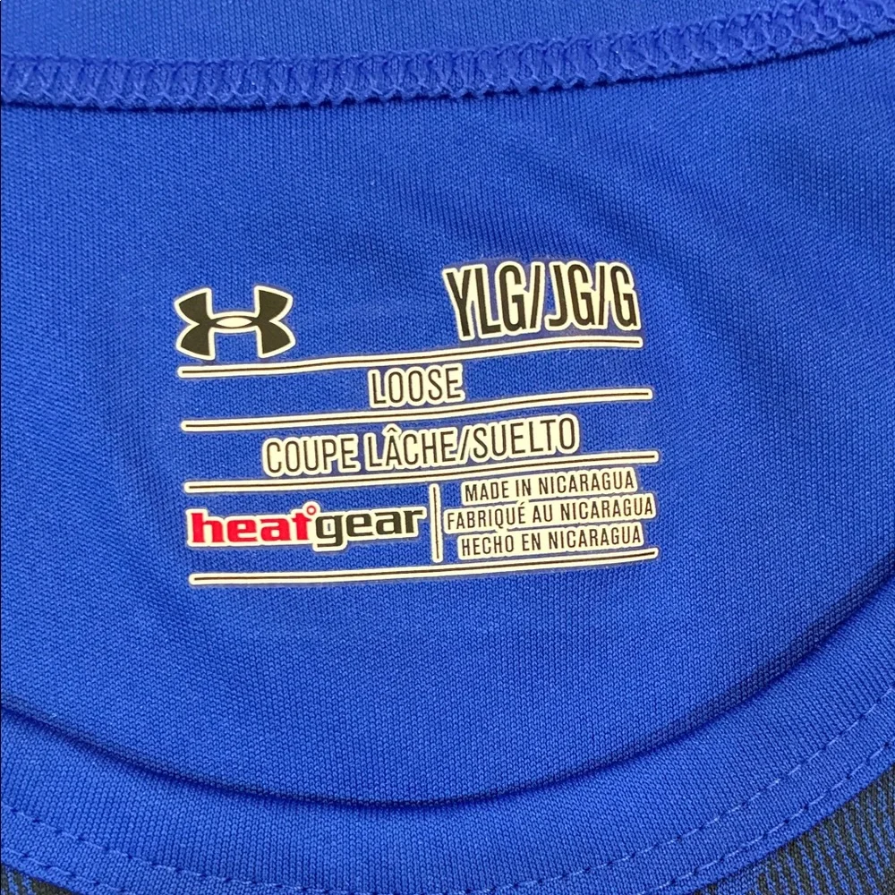 Steph Curry Under Armour Royal Blue Tank with Yellow SC Logo - Picture 2 of 3